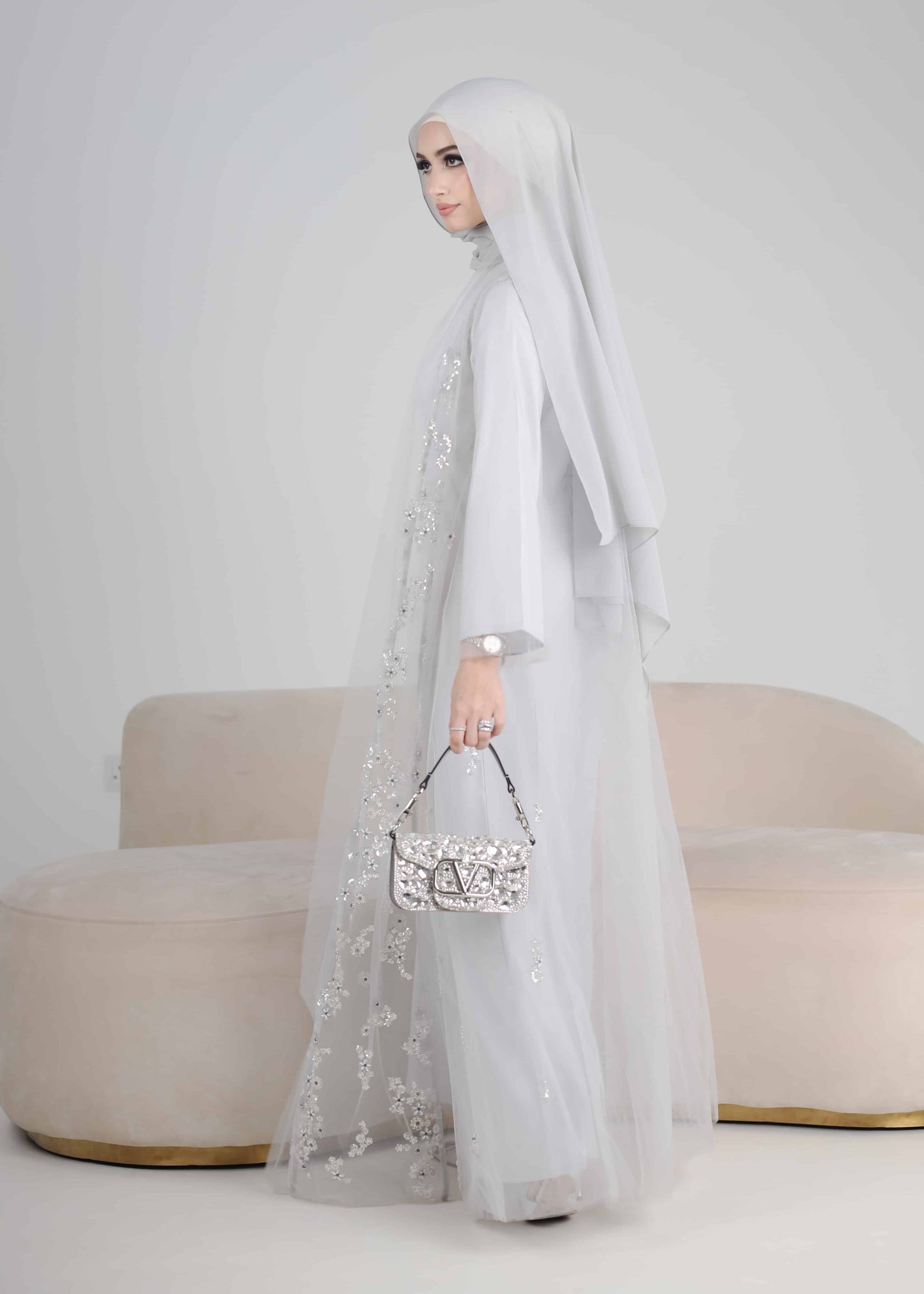 MINOR DEFECT RANYA ABAYA PETITE (GREY)