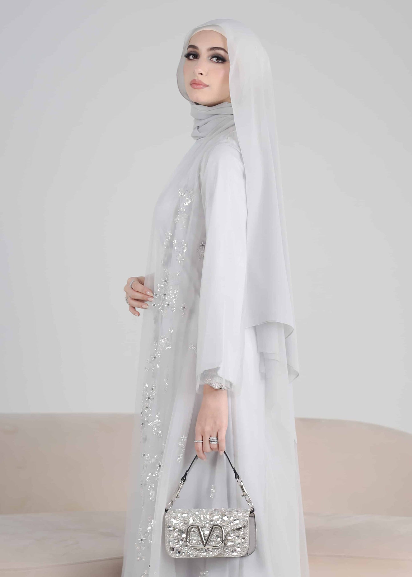 MINOR DEFECT RANYA ABAYA PETITE (GREY)