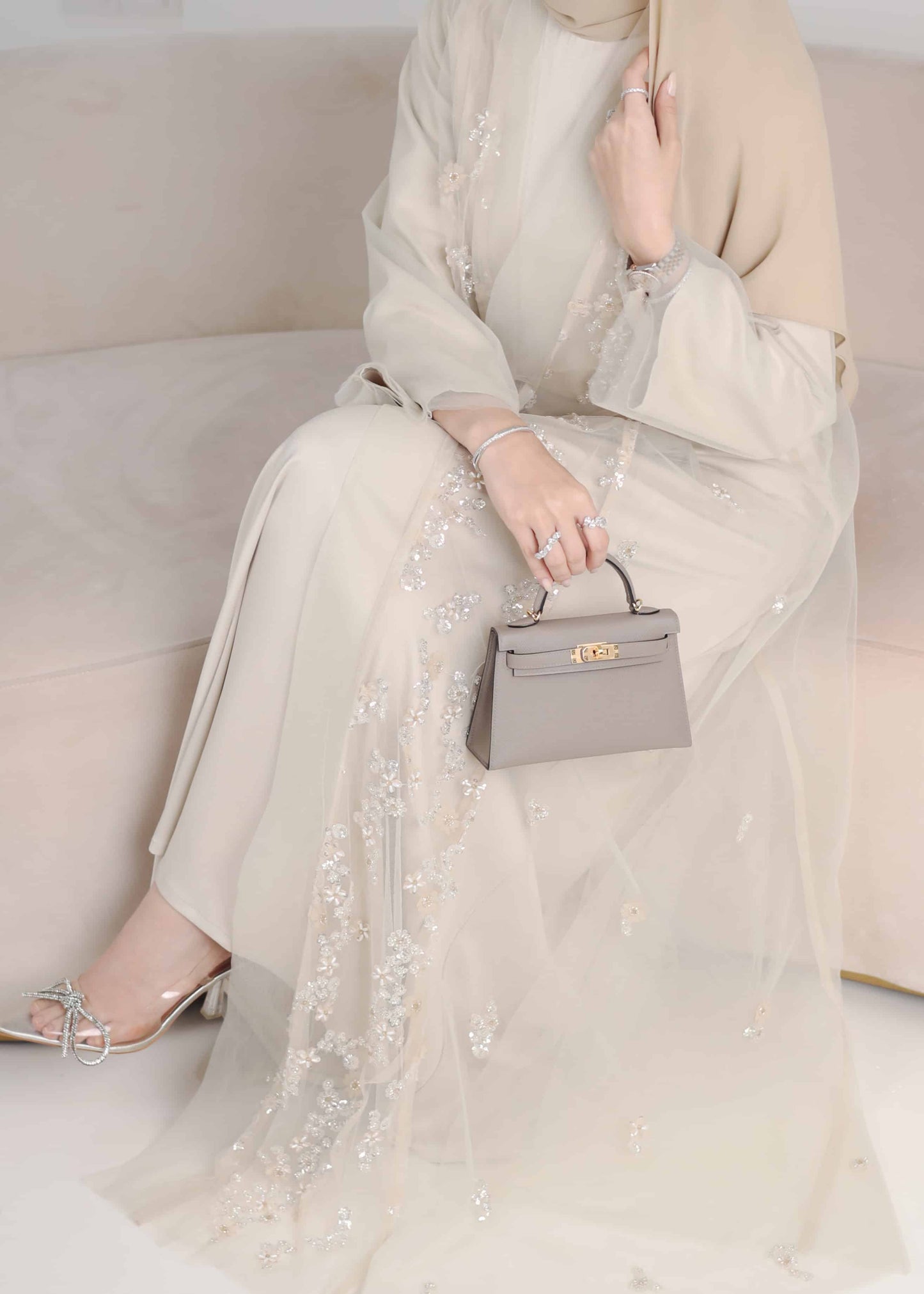 RANYA ABAYA TALL (CHAMPAGNE)