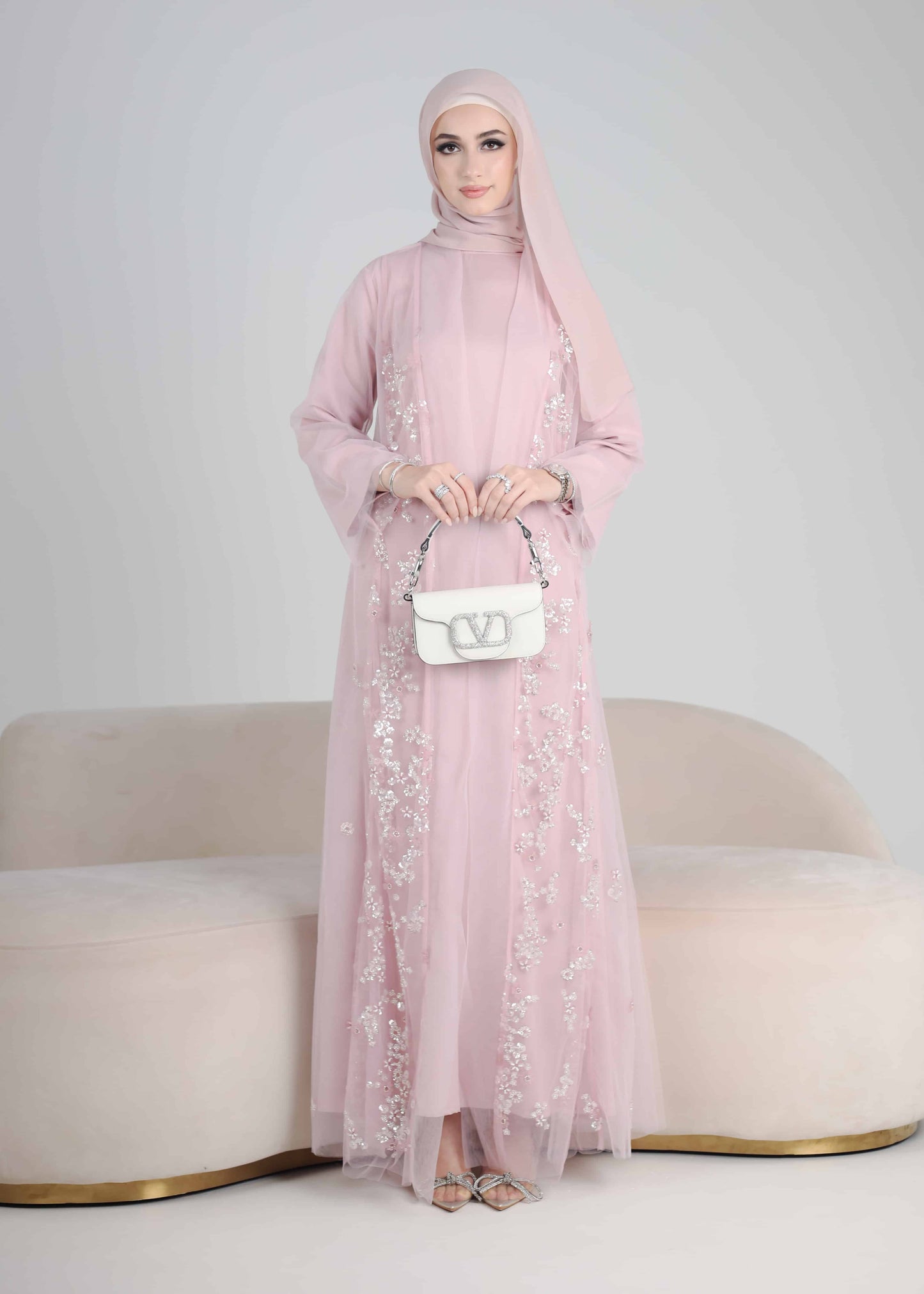 RANYA ABAYA PETITE (DUSTY PINK)
