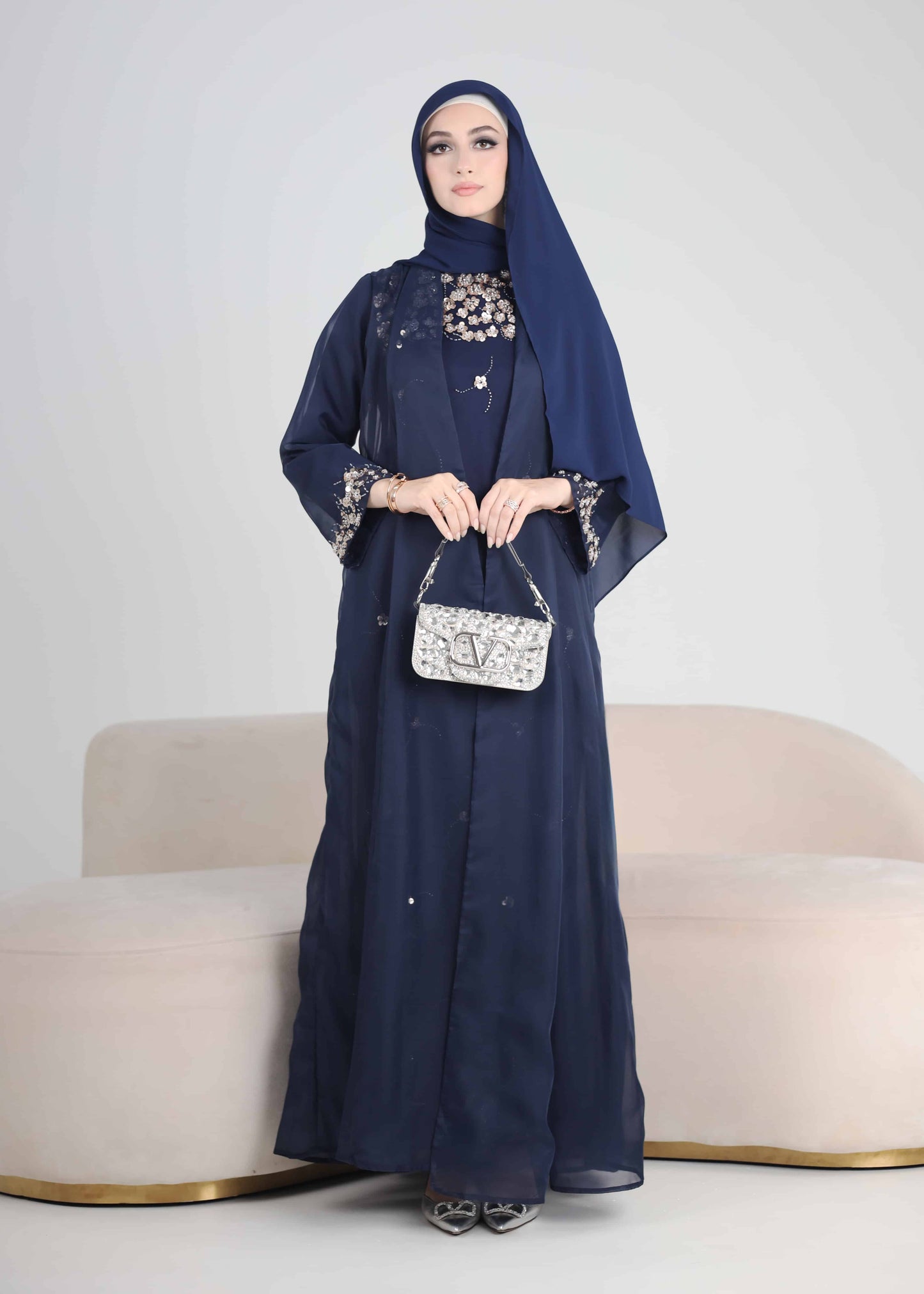 SERENE ABAYA TALL (NAVY BLUE)