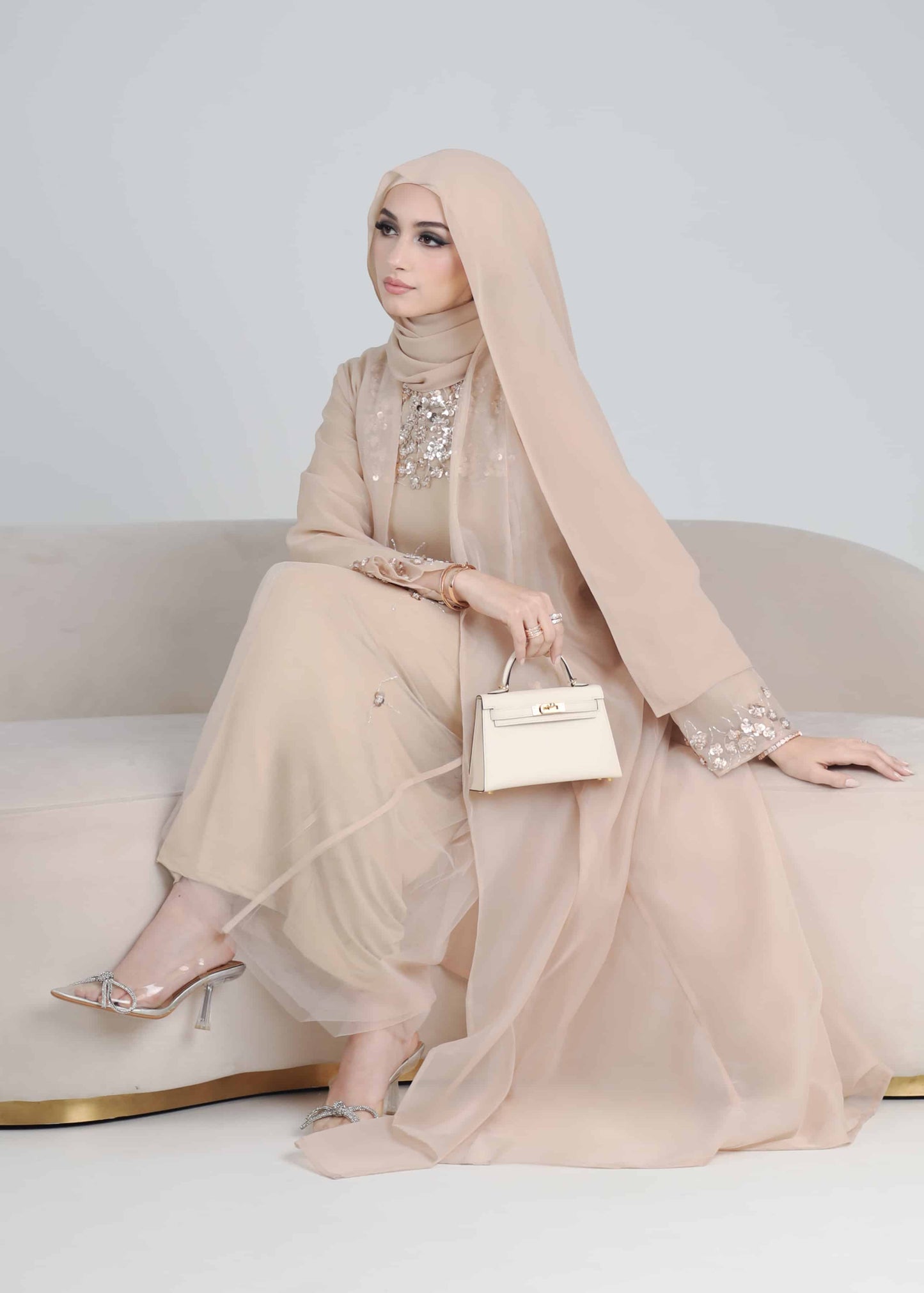 SERENE ABAYA TALL (CHAMPAGNE)