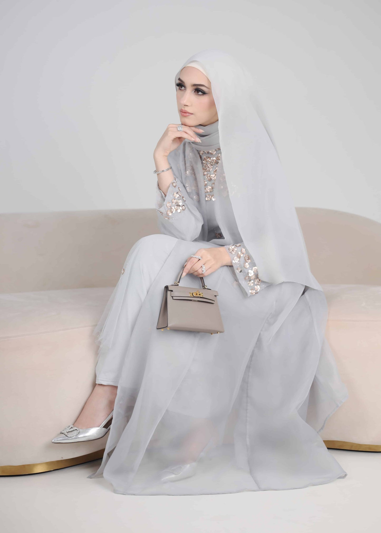 SERENE ABAYA TALL (GREY)